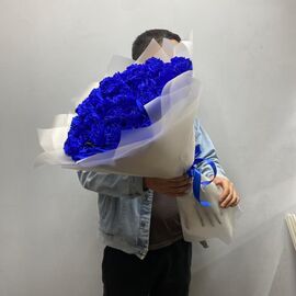 Роза синяя 51