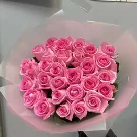 Роза розовая 29шт