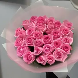 Роза розовая 29шт