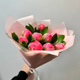 Пионы коралловые и рускус